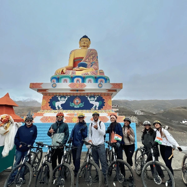 Bicycling in Spiti Valley on an Experiential Spiti Valley Tour by YoloO Life