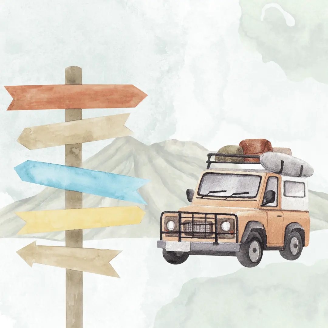 sketch slowly mindful tour of ladakh with YoloO.Life sketch of jeep with mountain backgrounda slowly mindful tour of ladakh with an artist YoloO.Life