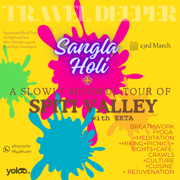 poster of spiti tour n sangla holi