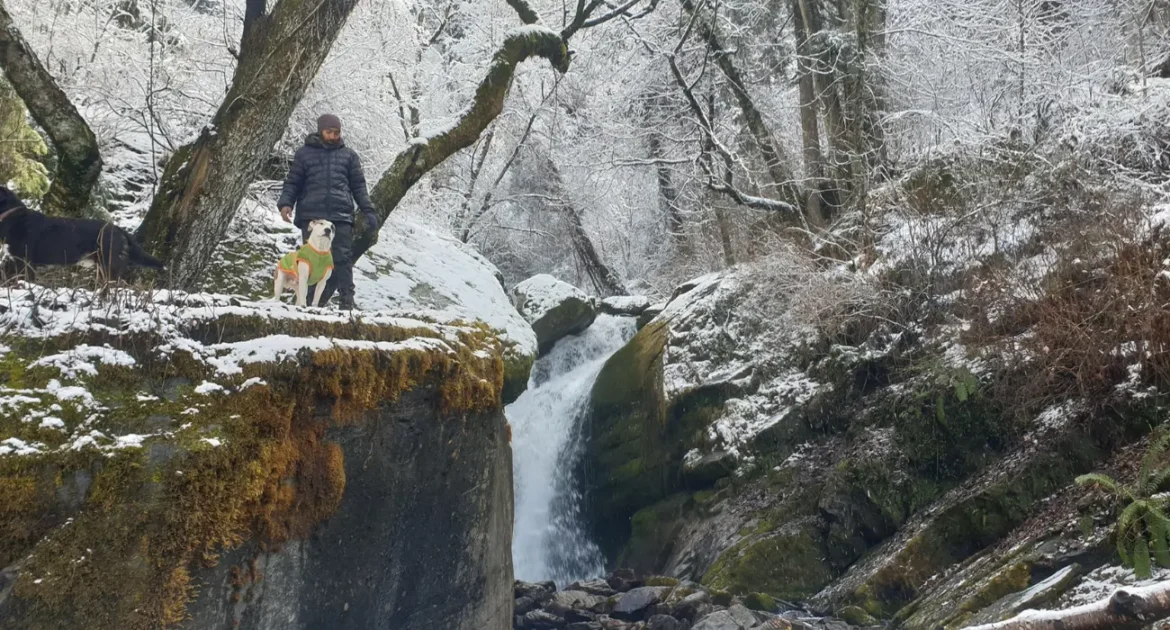 waterfall - crystal falls, Soil Village, Manali, HP, India